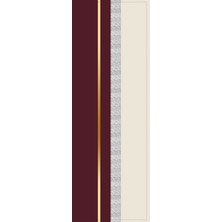 RugViva Bordo Masa Örtüsü Runner Premium Tay Tüyü Dokuma Leke Tutmaz Kumaş 40X140CM RNR486