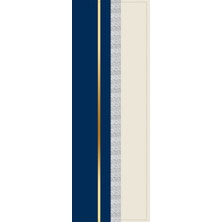 RugViva Lacivert Premium Tay Tüyü Dokuma Leke Tutmaz Kumaş Masa Örtüsü Runner 40X140CM RNR489
