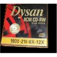 Dysan 8cm Cd-Rw High Speed 5'li Paket