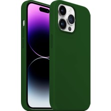 Buff iPhone 14 Pro Max Rubber Fit Kılıf Dark Green