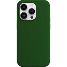 Buff iPhone 14 Pro Max Rubber Fit Kılıf Dark Green