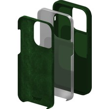 Buff iPhone 14 Pro Max Rubber Fit Kılıf Dark Green