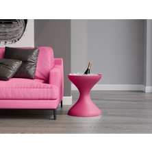Echo Furniture Merta  Gül Kurusu Buz Kabı ve Kapaklı Sehpa