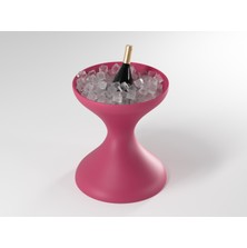 Echo Furniture Merta  Gül Kurusu Buz Kabı ve Kapaklı Sehpa