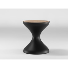 Echo Furniture Merta Siyah Buz Kabı ve Kapaklı Sehpa