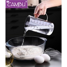 Cambu 750 ml French Press Borosilikat Ateşe Dayanıklı Cam 3 Ü 1 Arada