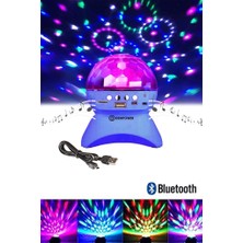 Tavan Işık Yansıtmalı Bluetooth Özellikli Disco Topu MP3 Çalar Starmaster Mavi Renk