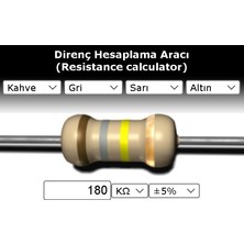 OEM 180 Kr (Kiloohm) Direnç 1/4 Watt