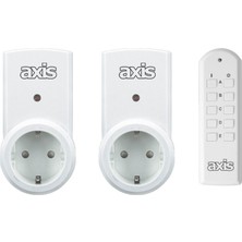 Axis 2'Li Uzaktan Kumandalı Priz Set 1150 W Outlet