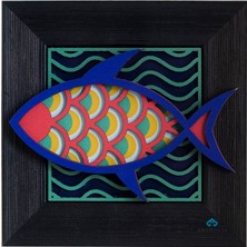 Anadolia Balık Motifli Dekoratif Duvar Süsü