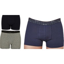 Berrak Erkek Berrak 3 Adet Çizgili Boxer 4475
