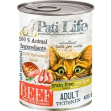 Pati Life 24'lü 415 gr  Sığır Kedi Konserve