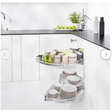 Hafele Lemans Iı Kiler Set Krom Sol 50/125CM