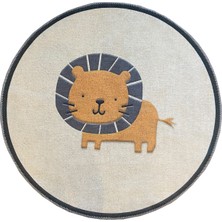 Rugs Modern Mira 865 Kedi Figürlü Yuvarlak Halı