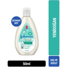 Johnson's Cottontouch 50 Ml Bebek Şampuanı Saç ve Vücut için Hafif Formül Göz Yakmayan Yapı