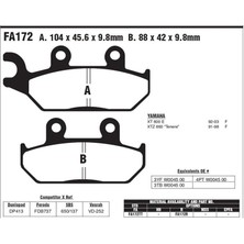 Ebc Yam. Xt 600 E 92-03 Ebc Ön Fren Balatası