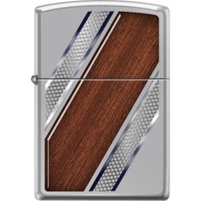 Zippo Steel And Wood Diagonal Çakmak