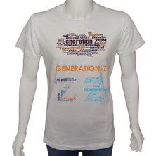 Mr.Thinker Genç TShirt Beyaz 'zkuşağı1' Baskılı L