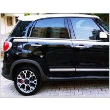 Ebal Oto Fiat 500L Krom Cam Çıtası 6 Parça 2013 ve Sonrası Paslanmaz Çelik