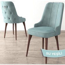 Canisa Concept Enoa Serisi Ceviz Gürgen Ayaklı Babyface Kumaş Gümüş Halkalı Sandalye