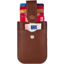 Anı Yüzük Slide Anıtolia Hakiki Deri Çekmeli Ince Kartlık Taba