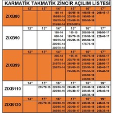 Takmatik kar patinaj zinciri 185x13 grup:7 space