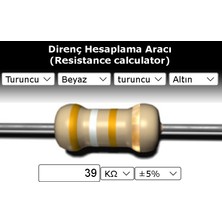 OEM 39 Kr (Kiloohm) Direnç 1 Watt