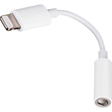 Enfein Lightning To 3.5mm Aux Dönüştürücü Adaptör, iPhone Için Kulaklık Dönüştürücü Beyaz