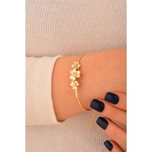  Cebeci 14 Ayar Papatya Kelepçeli Altın Bileklik