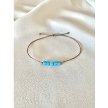 Atelier Çağla Mavi Küp Bileklik