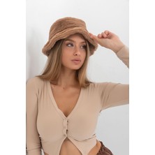 Saria Moda Peluş Bucket Şapka