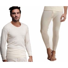 Hasyün Erkek %100 Yün Uzun Kollu Fanila Tayt Içlik Set 1002 - 1001- 1 Set