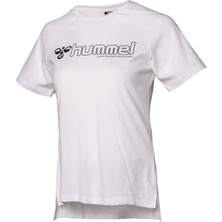 Hummel T-Noni 2.0 Kadın Beyaz Bisiklet Yaka Tişört