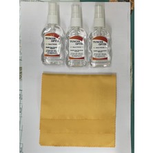 Tuncer Optik Gözlük Temizleme Bezi+ Temizleme Solüsyonu 3 Er Adet