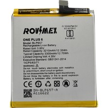Rovimex Oneplus 6 Rovimex Batarya Pil