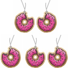 Jet Hızında Jethızında 5'li Set Donut Tasarımlı Sevimli Dekoratif Araç Kokusu