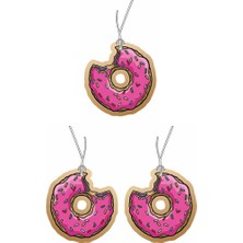 Jet Hızında Jethızında 3'lü Set Donut Tasarımlı Sevimli Dekoratif Araç Kokusu