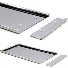 Dikdörtgen Krom Plakalık Araba Plaka Altlığı 30X16CM