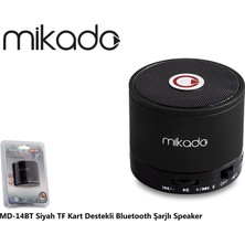 MD-14BT Şarjlı Speaker Siyah Tf Kart Destekli Bluetooth