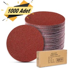 Badem10 1000 Adet Cırt Zımpara 115 mm Spiral Avuç Taşlama Jumbo Paket 220 Kum