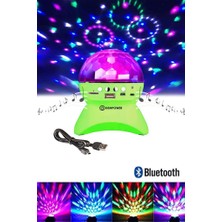 Tavan Işık Yansıtmalı Bluetooth Özellikli Disco Topu Mp3 Çalar Starmaster Yeşil Renk