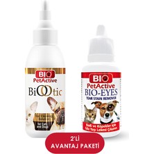 Bio Pet Active Bio Otic Kulak Temizleme Ve Bio Eyes Gözyaşı Lekesi Losyonu Avantaj Paketi