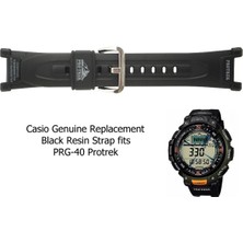 Casio Protrek PRG-240 Prg-40 Siyah Orijinal Silikon Saat Kayışı