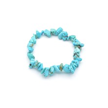 Murty99 Hakiki Doğal Kırık Taş Turkuaz Bileklik 1.kalite Doğal Taş