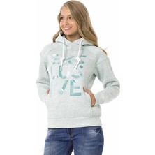 Cipo & Baxx WL330 Kapüşonlu Kışlık Mint Sweatshirt