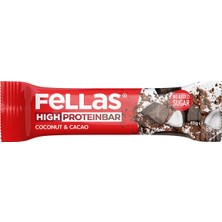 Fellas Yüksek Protein Bar - Hindistan Cevizi ve Kakao 45 Gr