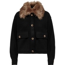 Only Onlemma Short Fur Shacket Otw Kürklü Kadın Crop Mont 15263075