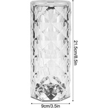 Artıcam Kristal Elmas Masa Lambası LED Dokunmatik USB Şarjlı