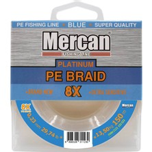 Mercan Pe Örgü Platinum 8x Ip Mavi 150 M Misina