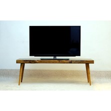 Entema Doğal Ağaç Masif Kütük Tv Sehpası 120CM ( Ağaç Ayak )